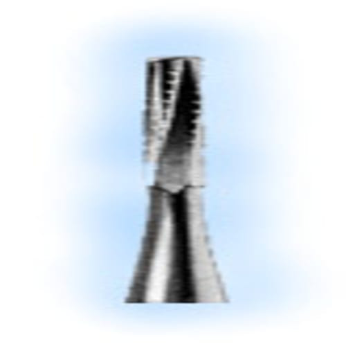 NTI FG #558 Cross Cut Cylinder Carbide Bur, 100 Burs Pack