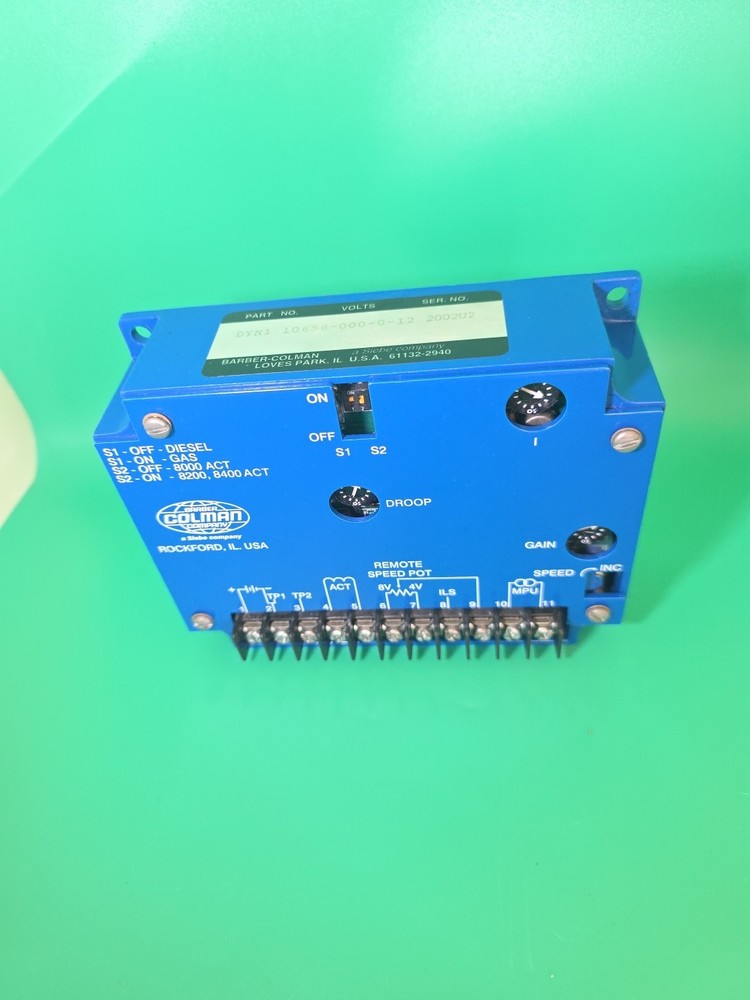 New OEM DYN1 10656-000-0-12 Barber Colman Speed Controller Governor
