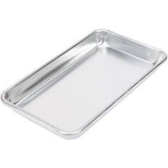 (6-Pack) 1/8 Size Aluminum Bun Sheet Baking Pan Serving Tray 6 1/2″ x 9 1/2″ NEW
