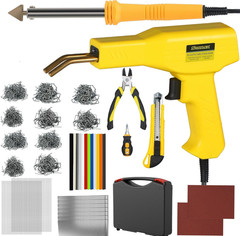 Plastic Welder 2 in 1 Plastic Welding Kit 1000PCS Hot Stapler Plastic Repair Kit