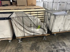 Canvas Basket Truck – 54″ x 34″ x 37″ Industrial Laundry Material Handling Cart