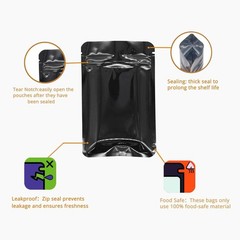3.5g Colorful Custom Print Glossy Foil Mylar Zip Seal Smell Proof Resealable