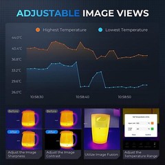 TOPDON TC001 Android Thermal Camera IR 256×192 pixels Wide Applications 40mk