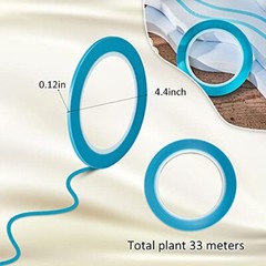 10 Rolls Fine Line Tapes 1/8 Inch 3 Millimeter Vinyl Fine Line Masking Tape Blue
