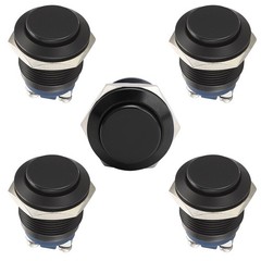 5pcs 19mm Momentary Push Button Switch IP65 Waterproof Copper Shell