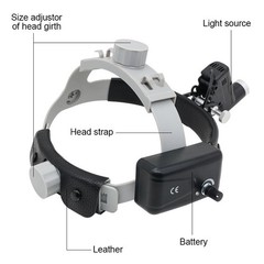 5W Dental Medical Headband LED Head Light Good Light Spot ENT Black US STOCK