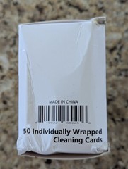 Slean Swipe Cleaning Card 50 Individually Wrapped Cleaning Cards ALCOHOL FREE