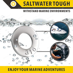 Flat Washers Marine 316 Stainless Steel Corrosion Resistant M6 1/4 Inch 150 PCS
