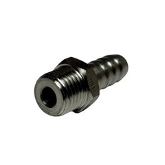 M14X1.5 Male Thread To 10mm 3/8” Hose Barb Stainless Steel Fitting Adapter