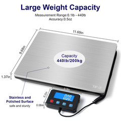 Digital Shipping Postal Scale 0.5 Oz High Accuracy！440Lb Commercial Weight Sc…