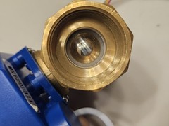 U.S. Solid Motorized Ball Valve 1in Standard Port Brass 9-24V NC Auto Return Ope