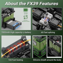 Komshine QX65 PON OTDR 1310/1550/1625nm 32/30/28dB ,FX39 Low Loss Fusion Splicer