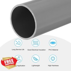MECCANIXITY 2.5″ Light Grey PVC Rigid Tube 330mm Water Pipe