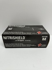 MCR Saftey 6 Mil Nitrile Disposable Gloves 6016BM 100 PK Medium W/ Full Texture