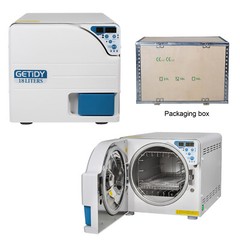 18L Class N Dental Autoclave Medical Steam Sterilizer Drying Function Wooden Box