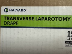 Halyard 89281 Transverse Laparotomy Drape – AAMI Level 4, Case Of 15 Packs, 2029