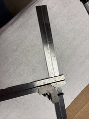 The L.S. Starrett Co. No.289A Rule Holder With 2-12 Inch Comb. Square Rules