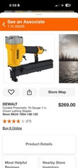 DEWALT DW451S2 16 Gauge Pneumatic Wide Crown Lathing Stapler – Staple FREE SHIP
