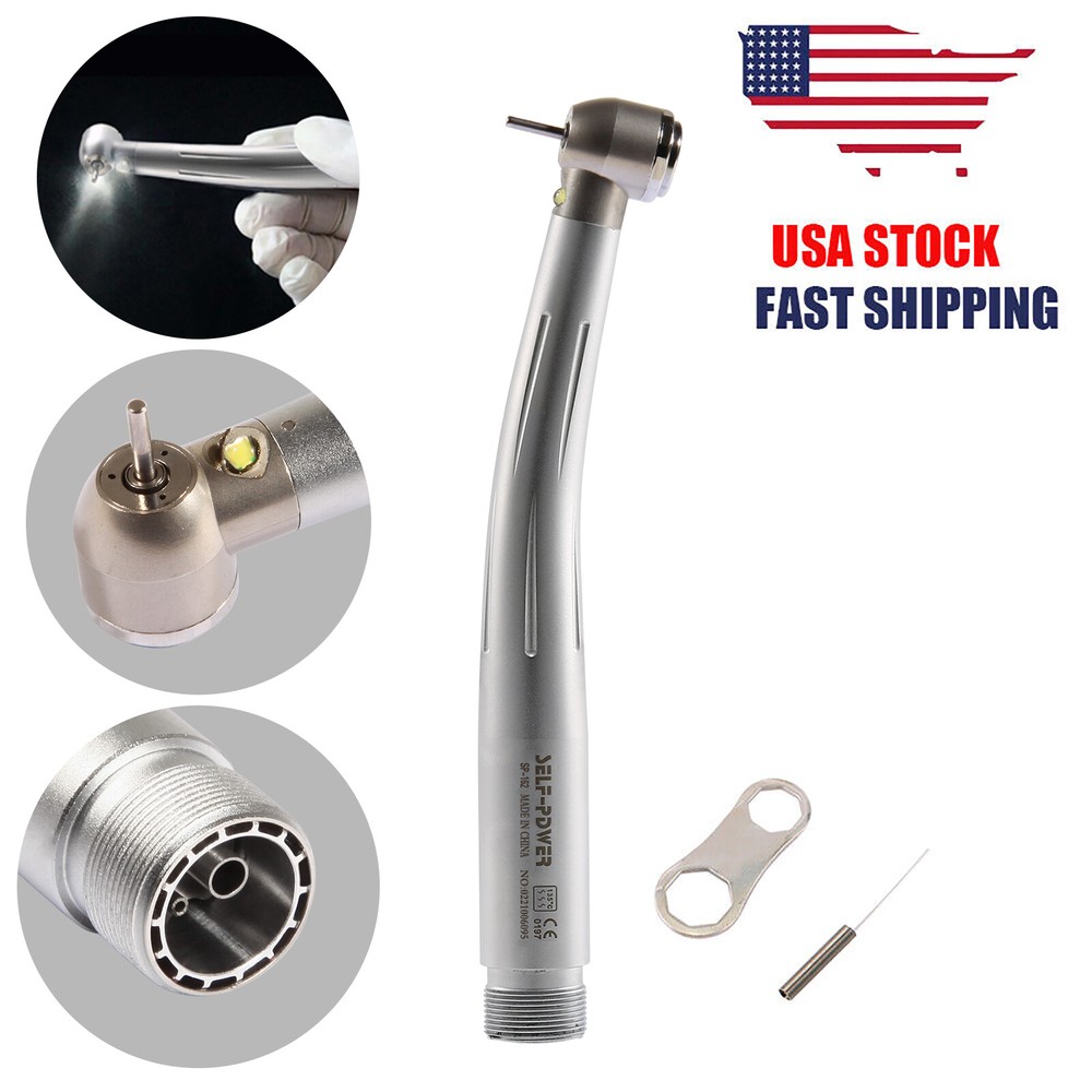 NSK Style Dental E-generator LED High Speed Torque Head Handpiece 2Holes 4Holes