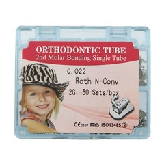 Dental Orthodontic Buccal Tubes 1st 2nd Molar Non-Convertible Bond Roth 018 022
