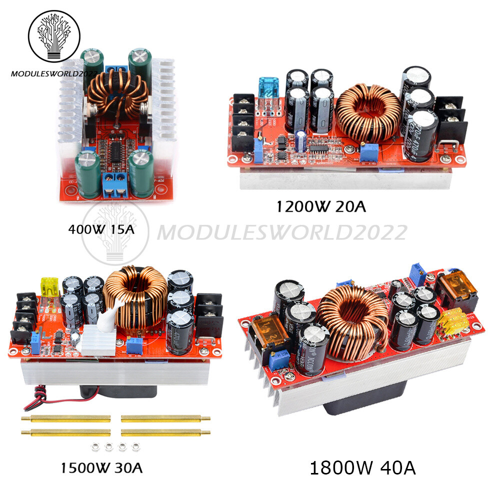 1200W 20A/1500W 30A/1800W 40A DC-DC Converter Boost Step up Power Supply Module