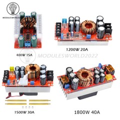 1200W 20A/1500W 30A/1800W 40A DC-DC Converter Boost Step up Power Supply Module