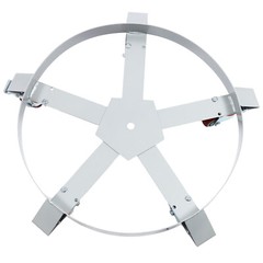 55 Gallon Drum Dolly Stands Q235 Steel Barrel Dolly Carts With 5 Wheels