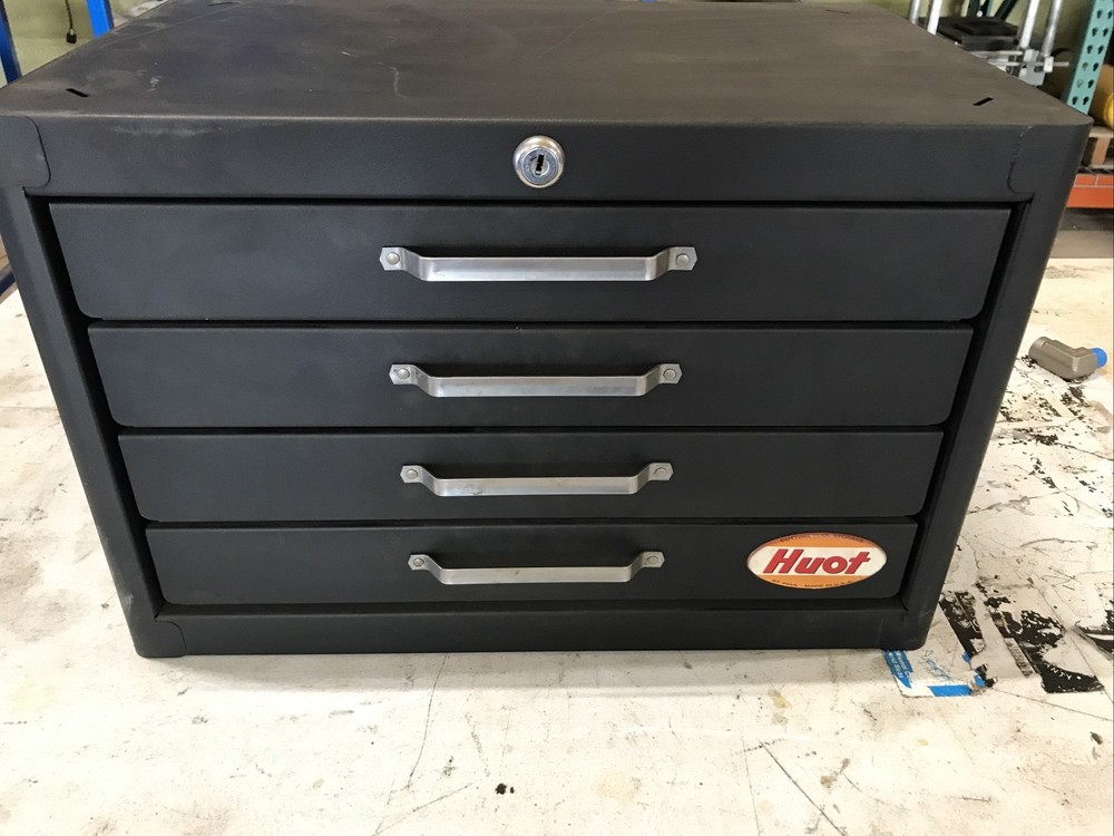 Huot 4 Drawer Storage Cabinet Nice!! 19” X 12.5” X 12”