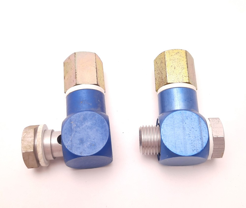 Lot of 2 Festo Banjo Fitting with Hollow Bolt, 1/4″ Size, with 1/4″ Brass Insert