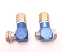 Lot of 2 Festo Banjo Fitting with Hollow Bolt, 1/4″ Size, with 1/4″ Brass Insert