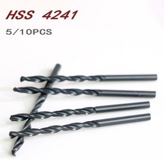 1–10mm HSS High Speed Steel Twist Drill Bit Set – 10Pcs Metal & Wood Drilling