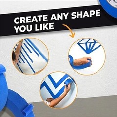 3 Rolls Blue Painter’s Tape 2 Inch x 60 Yards 5.5 Mil Masking Tape Clean Removal