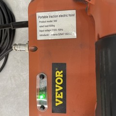 VEVOR Electric Hoist Winch Portable Hoist Crane 1100lbs w/ Wired Controller