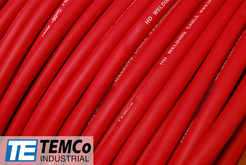 WELDING CABLE 2 AWG RED 50′ FT BATTERY LEADS USA NEW Gauge Copper Solar
