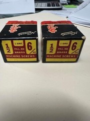 2 boxes 288 pcs total 6-32 Brass Fillister head slotted machine screws