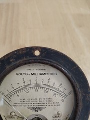 Jewell Milliamperes Direct Current Meter Gauge Pattern No 199 Steampunk