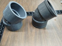 2x SPEARS IPX ESLON 3″ 45 SCH80 PVCI F-439 SCH 80 ASTM NSF-PW Elbow Socket SLIP