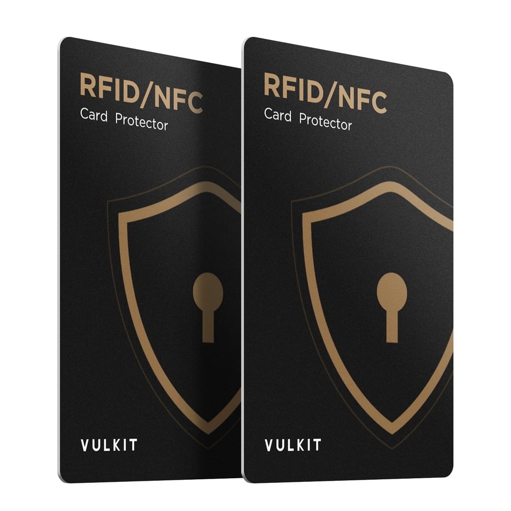 RFID Blocking Cards 2 Pack Credit Card Protector NFC Contactless Wallet UK