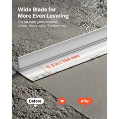 Uimoso 14 ft Aluminum Alloy Concrete Screed Blade for Leveling Surfaces