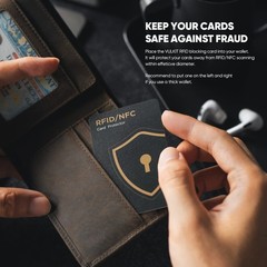 RFID Blocking Cards 2 Pack Credit Card Protector NFC Contactless Wallet UK
