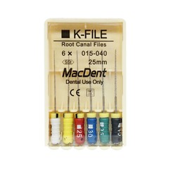 Mani Dental Root Canal Endo K-files 21-25-31mm All Sizes 6Files/pk