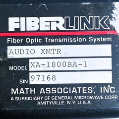 FIBERLINK XA-1800BA-1 FIBER OPTIC TRANSMISSION SYSTEM