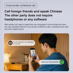 Language Translator Earbuds Wireless AI Headphones 144 Languages for Android iOS