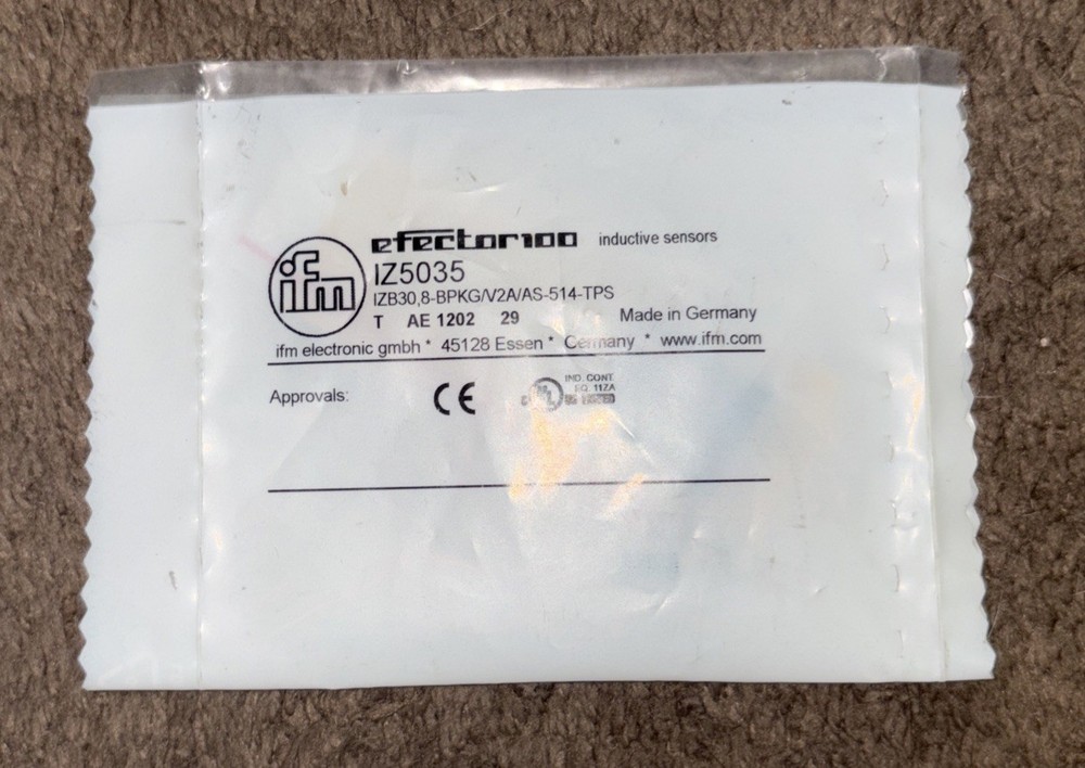 IFM Efector IZ5035 Inductive Proximity Sensor-BPKG/V2A/AS-514-TPS **NEW**