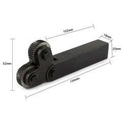 7-Piece Knurling Tool Set with 0.5/1/2mm Diagonal Wheels for Lathes