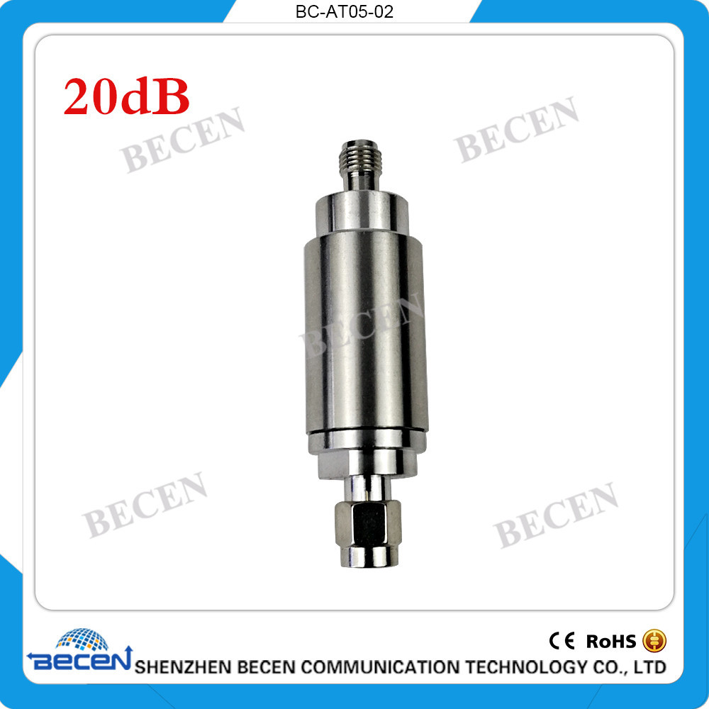 SMA-JK 5W 20dB male to female rf Attenuator DC-3GHz 50ohm Coaxial Attenuators