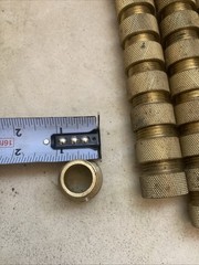 30 X Brass knurled 1/2″ Pipe Adapter 1/2″ MNPT x 1/2″ FNPT x 1-1/4″ L Fitting