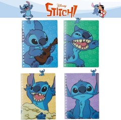 Stitch Tab Journal Notebook, Spiral Bound, 96 Lined Pages, 8 x 7 inches, Blue
