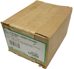 Columbus McKinnon CM 683456 #40 Sash Chain 100′ Zinc Plated 140lbs Capacity