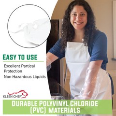 PVC Everyday General Use Polyester Dish washing Apron, Small (Pack of 1)